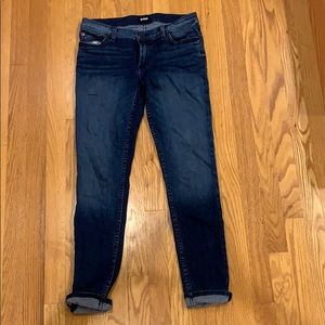 Hudson dark wash skinny jeans